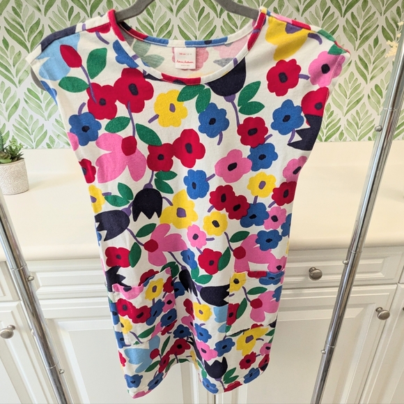 ⭐Colorful Girl's bright floral Hanna Andersson Dress 10 ⭐ - Picture 3 of 5